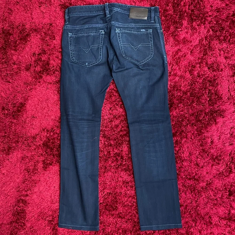 Diesel Thanaz Slim Skinny Blue Jeans 32 x 32 Light 0601K - Picture 2 of 13
